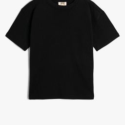 Koton Boys Round Neck Cotton T-shirt-picture-50