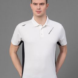 Red Tape Polo Collar Short Sleeves High Stretch Anti-Microbial Training T-shirt-image-56