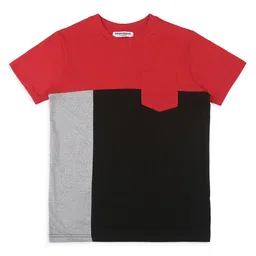 Provogue Boys Colourblocked Pockets T-shirt-image-18