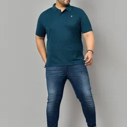 Zigo Men Solid Plus Size Polo T-shirt-picture-45