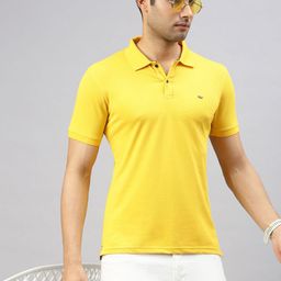 ZEDD Men Polo Collar Solid T-shirt-image-77