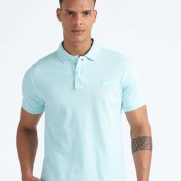 Flying Machine Cotton Polo Collar Short Sleeves Pockets Casual T-shirt-picture-34