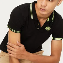 max Boys Polo Collar Pockets T-shirt-image-63