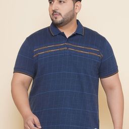 John Pride Polo Collar Checked Short Sleeves Regular T-shirt-image-73