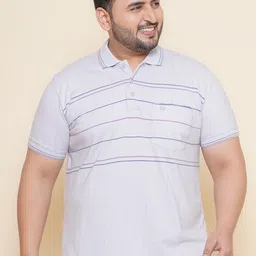 John Pride Checked Polo Collar Short Sleeves Regular T-shirt-image-3