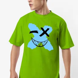 STATUS MANTRA Graphic Printed Pure Cotton Oversized Casual T-shirt-image-31