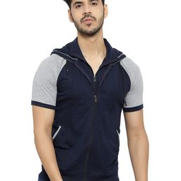 Black Collection Men Hooded Pockets T-shirt-image-56