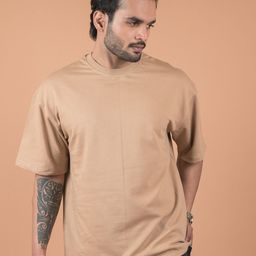 INDIAN THREADS Men Dry Fit Solid Round Neck Pure Cotton Relaxed Fit T-shirt-image-59