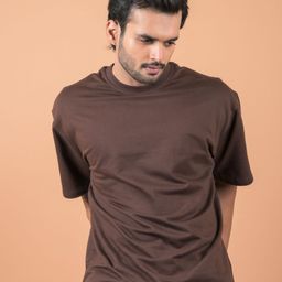 INDIAN THREADS Men Dry Fit Solid Round Neck Pure Cotton Relaxed Fit T-shirt-image-91