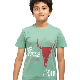 BAESD Boys Graphic Printed Round Neck Pure Cotton T-shirt-image-60