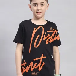 Monte Carlo Boys Typography Printed Pure Cotton T-shirt-image-57