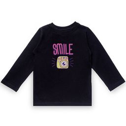 KAVEE Infant Boys Black Typography Printed Biowashed Round Neck Pure Cotton T-shirt-image-94