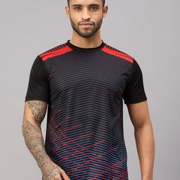 VECTOR X Striped Moisture Wicking Sports T-shirt-picture-43