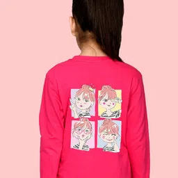 NUSYL Girls Selfie Printed Long Sleeved T-shirt-image-43