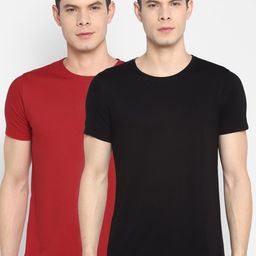 appulse Men Red & Black Pack of 2 T-shirts-picture-16