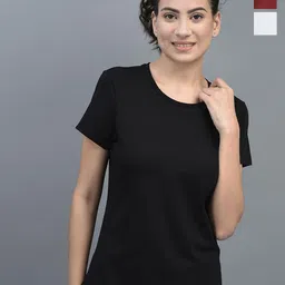Dollar Pack Of 3 Round Neck Cotton T-shirt-image-40