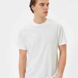 Koton Round Neck Pure Cotton T-shirt-image-45