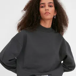 Trendyol Women High Neck Sweatshirt-picture-41
