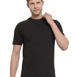 PROTEENS Men Black Cotton T-shirt-image-68