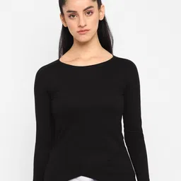appulse Raglan Sleeves Bottom Crossover Cotton Tshirt-image-99