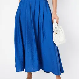max Women Pleated Midi A-Line Skirt-image-29