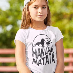KINSEY Girls Disney Lion king Humour And Comic Printed Casual T-Shirt-46