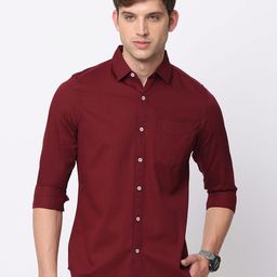 NIRVAAN Men Pure Cotton Slim Fit Casual Shirt-image-58