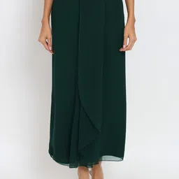 studio rasa Gotta Lace Detail Draped Maxi Skirt-58