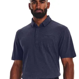 UNDER ARMOUR Luxe Heather Polo Collar T-Shirt-picture-22