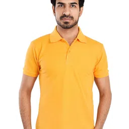 Clothe Funn Polo Collar Knitted Regular Fit T-shirt-image-10