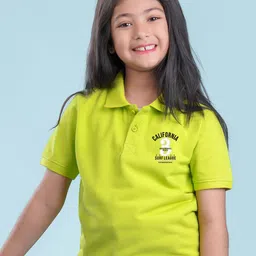NUSYL Girls Polo Collar T-shirt-image-1