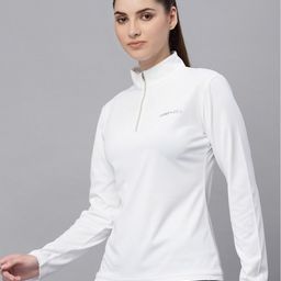 JUMP USA Women White High Neck Rapid Dry T-shirt-picture-57