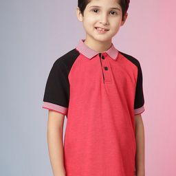 Instafab Boys Polo Collar Cotton T-shirt-image-64