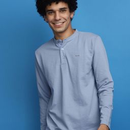 V-Mart Mandarin Collar Cotton T-shirt-image-31
