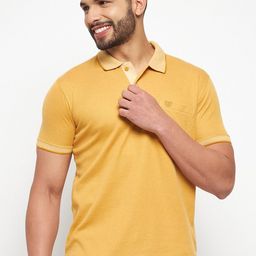 Duke Men Solid Polo Collar Cotton T-shirt-image-25