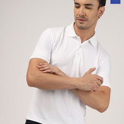 Greylongg Pack Of 2 Self Design Dry Fit Polo Collar Regular Fit T-shirt-image-46