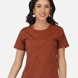BASE 41 Typography Printed Slim Fit Pure Cotton T-shirt-image-13