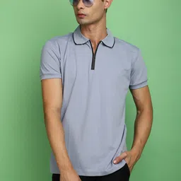 V-Mart Polo Collar Short Sleeves Slim Fit T-shirt-picture-22