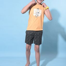 Crimsoune Club Boys Varsity Round Neck Cotton Slim Fit T-shirt-image-17