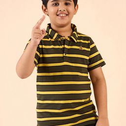 Stylo Bug Boys Striped High Neck Pockets Slim Fit T-shirt-image-74
