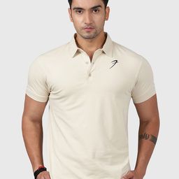 FUAARK Polo Collar Short Sleeves Moisture Wicking Slim Fit Cotton T-shirt-image-65