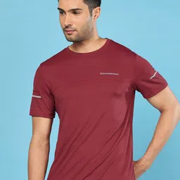Technosport Men Colorblock Double Cool Slim Fit Sports Tshirt-image-54