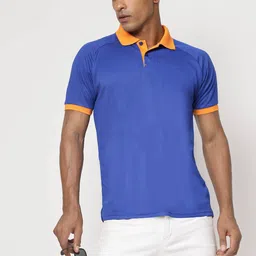 FUNDOO Polo Collar Slim Fit Short Sleeves Dri-FIT T-shirt-image-12