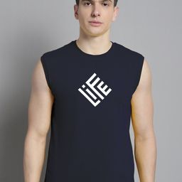 Friskers Graphic Printed Sleeveless Slim Fit Pure Cotton T-shirt-image-62