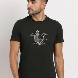 Turtle Men Typography Round Neck Slim Fit T-shirt-picture-29