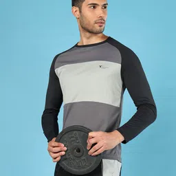 Technosport Men UPF50 Colourblocked Sports Tshirt-image-8