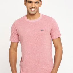 Basics Round Neck Cotton Slim Fit T-shirt-image-77