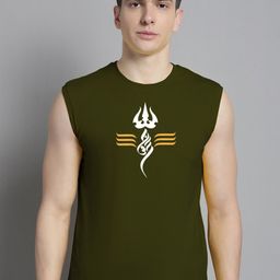 FBAR Graphic Printed Sleeveless Slim Fit Pure Cotton T-shirt-image-34