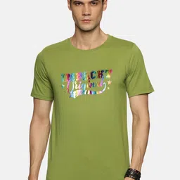 IMPACKT Typography Printed Slim Fit Pure Cotton T-shirt-image-63
