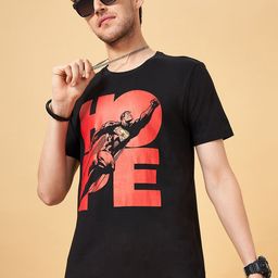 SF JEANS by Pantaloons Men Biker Printed Applique Slim Fit T-shirt-image-89